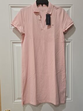 Tommy Hilfiger Light Pink Polo Dress with Collar